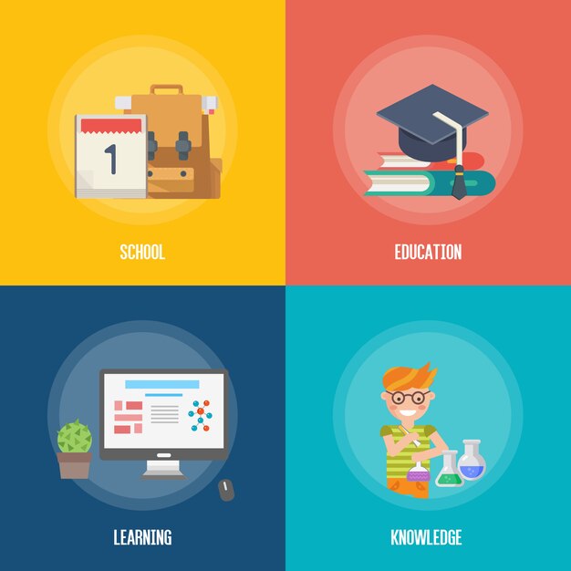 Icono de infografías de educación