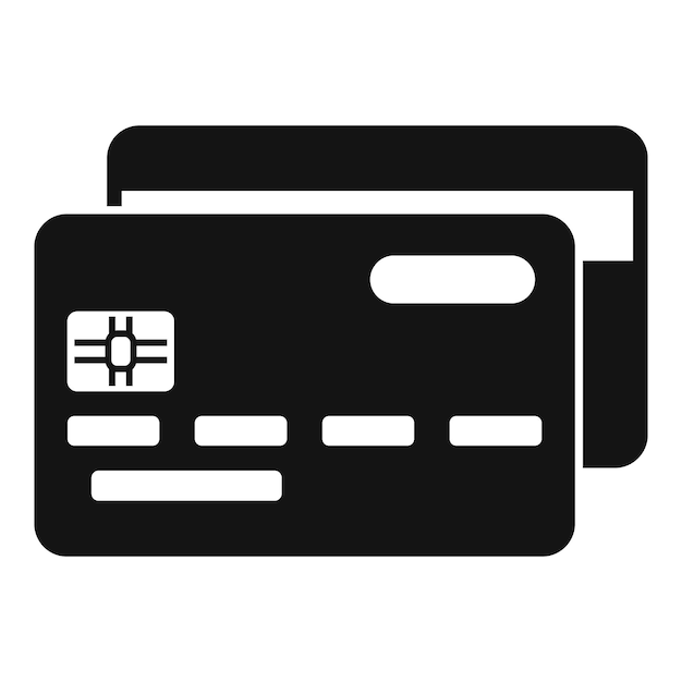 Icono de información personal de tarjeta bancaria Ilustración simple del icono de vector de información personal de tarjeta bancaria para diseño web aislado sobre fondo blanco