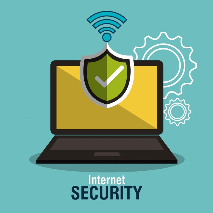 Vector icono de información de seguridad de internet
