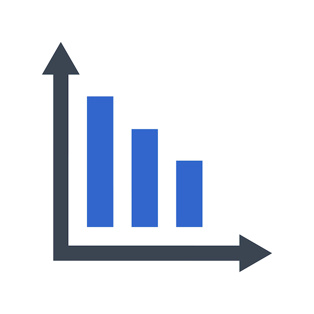 Ícono del informe de disminución financiera