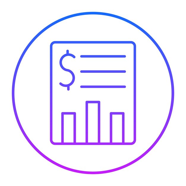 Ícono del informe financiero