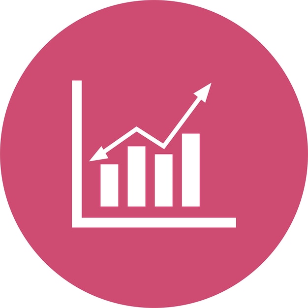 Ícono de informe gráfico de gráfico de análisis Gráficos vectoriales redondeados
