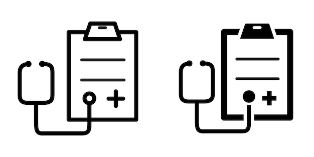 El icono del informe médico