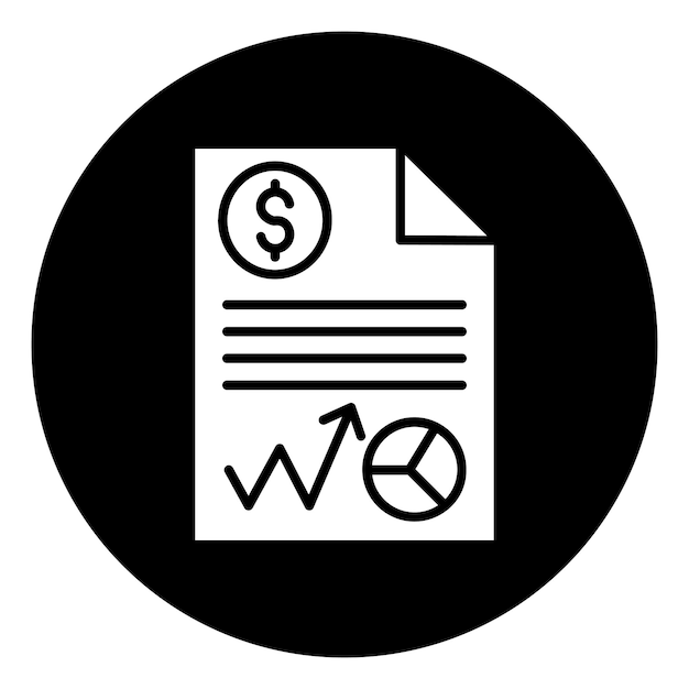 Ícono del informe del mercado de valores