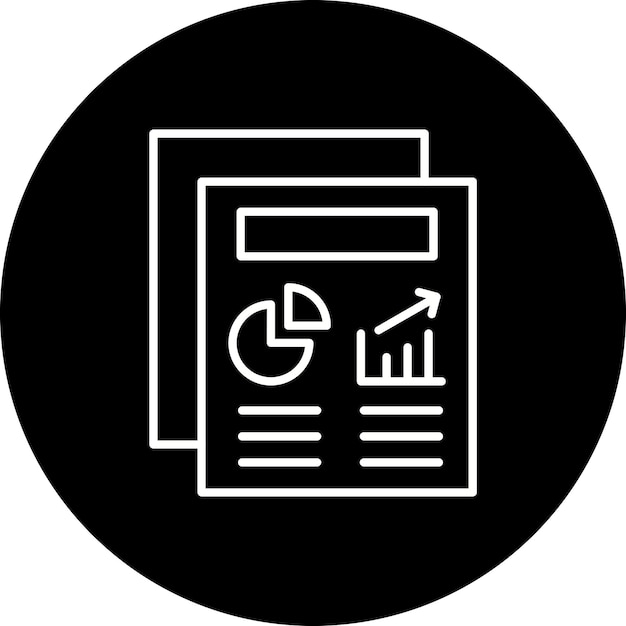 Ícono del informe de negocios
