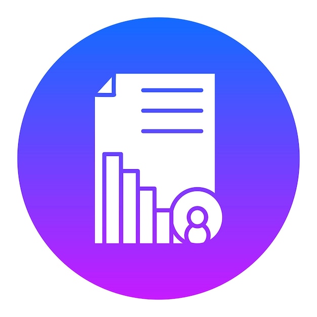 Ícono del informe de negocios