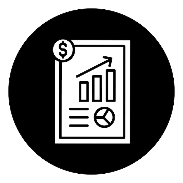Ícono del informe de negocios