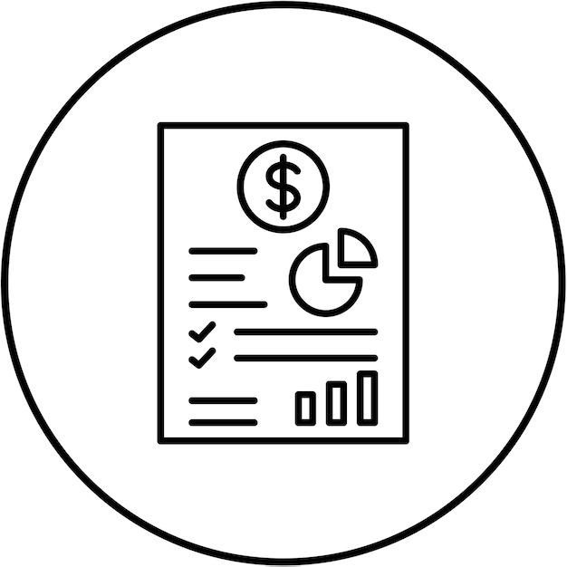 Ícono del informe de negocios