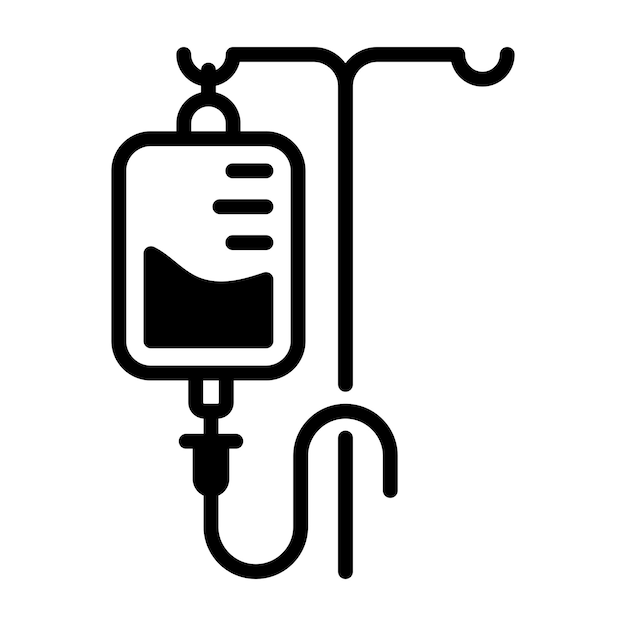 Ícono de infusión aislado en fondo blanco