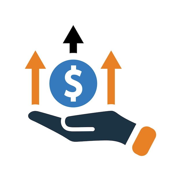 Icono de ingresos de contenido Logotipo vectorial editable