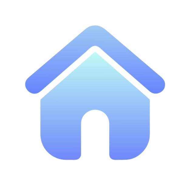 icono de inicio formas de color gradiente