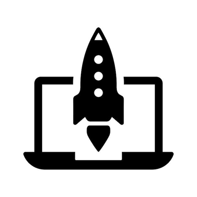 Icono de inicio del proyecto Gráficos vectoriales negros