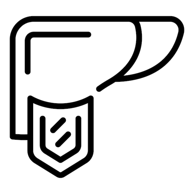 Icono de inmunidad hepática Contorno Icono de vector de inmunidad hepática para diseño web aislado sobre fondo blanco