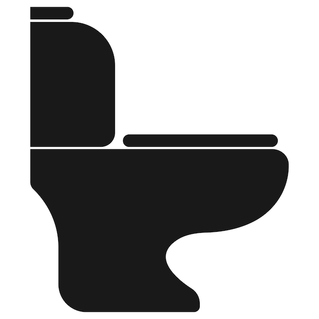 Icono de inodoro contorno de asiento wc línea tazón logotipo editable sanitario