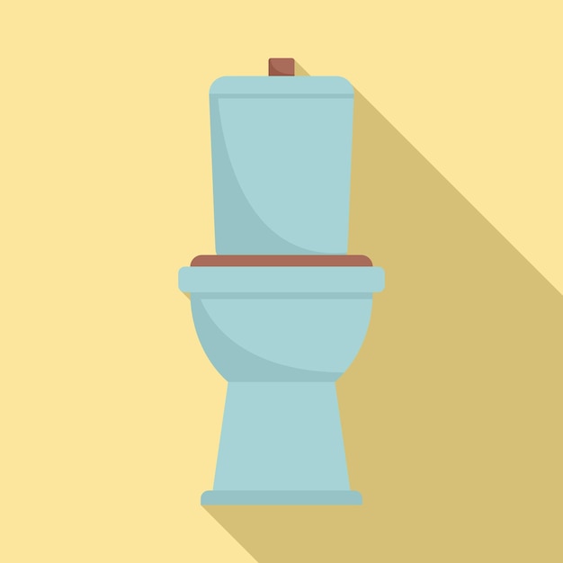 Icono de inodoro de digestión Ilustración plana del icono de vector de inodoro de digestión para diseño web
