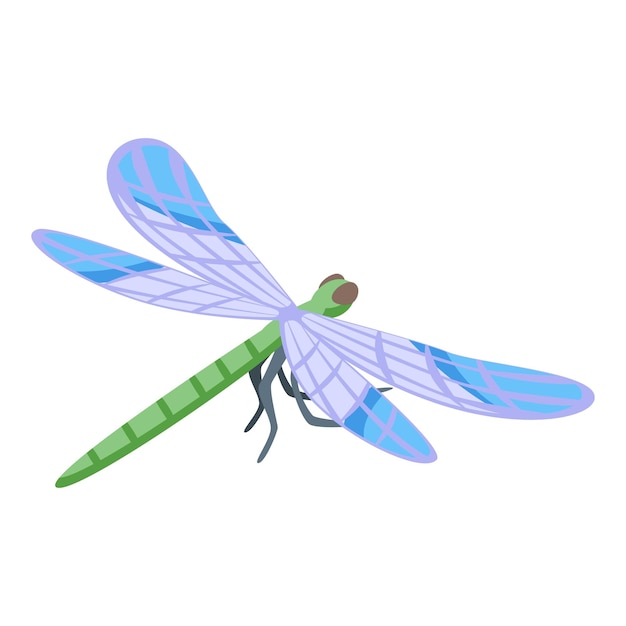 Icono de insecto lindo vector isométrico Insecto ala Macro mosca