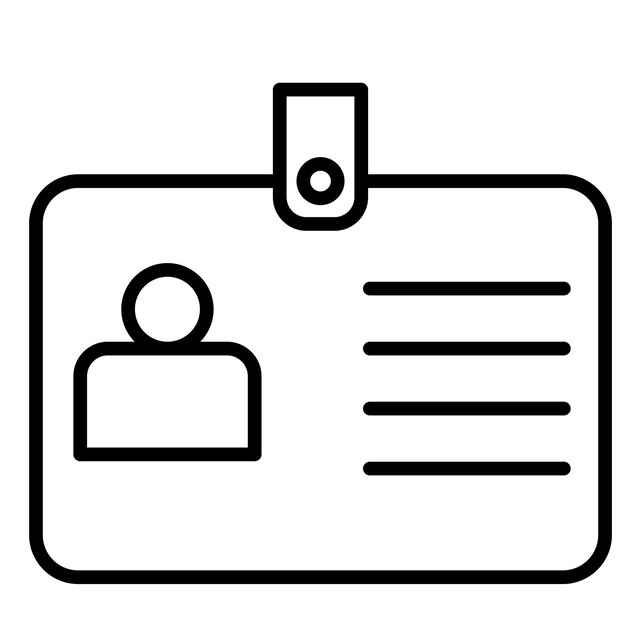 Icono de la insignia del empleado