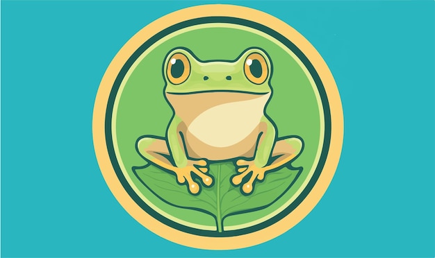 El icono de la insignia de la rana encantadora