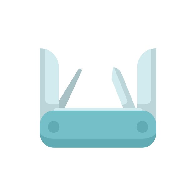Icono de instrumento multiherramienta vector plano Herramienta cuchillo Kit de cuchilla aislado