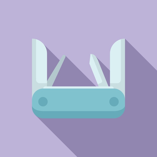 Icono de instrumento multiherramienta vector plano Herramienta cuchillo Kit de cuchilla