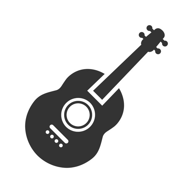 El icono del instrumento musical ukelele