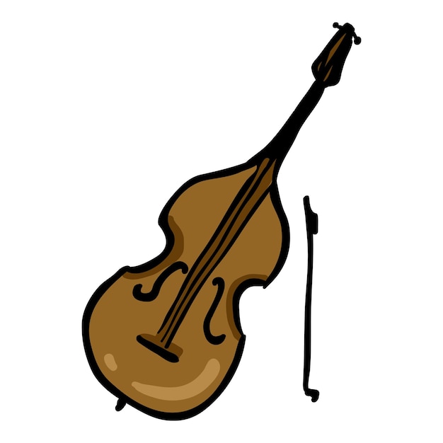 Vector Ícono de un instrumento musical para violonchelo