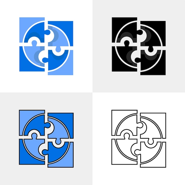 Icono de integración con su diseño elegante representación perfecta para sus empresas interconectadas