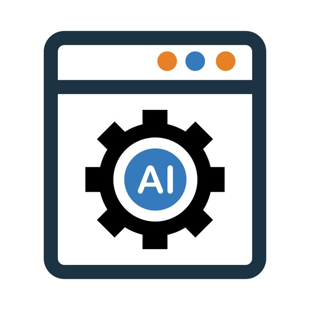 El icono de la inteligencia artificial de la web
