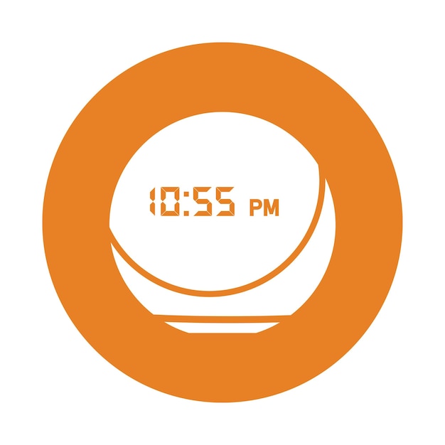 El icono inteligente del 4o altavoz de Alexa Vector de color naranja EPS