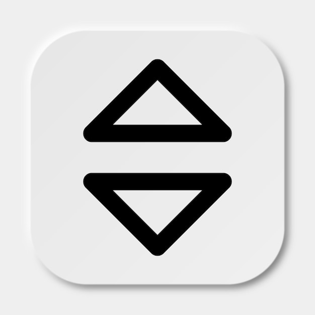 icono de intercalación de desplazamiento