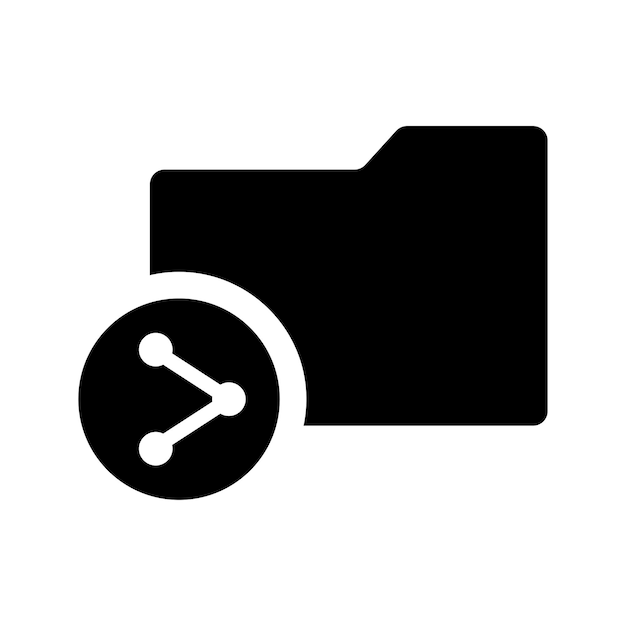Icono de intercambio de archivos Diseño vectorial negro