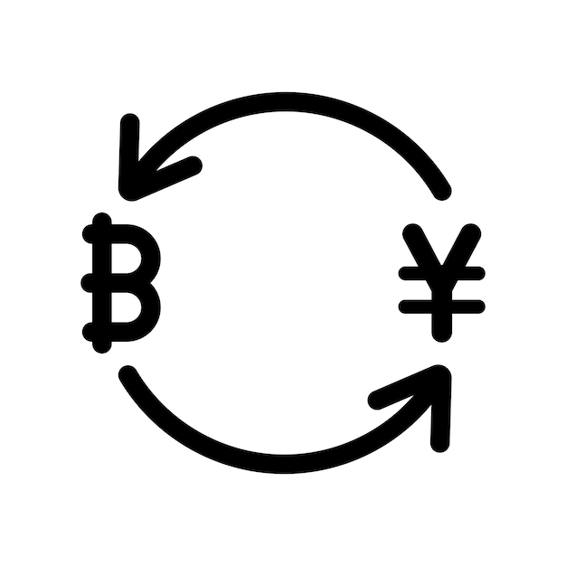 El icono del intercambio de Bitcoin