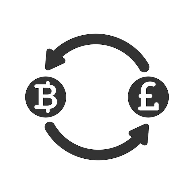 El icono del intercambio de Bitcoin
