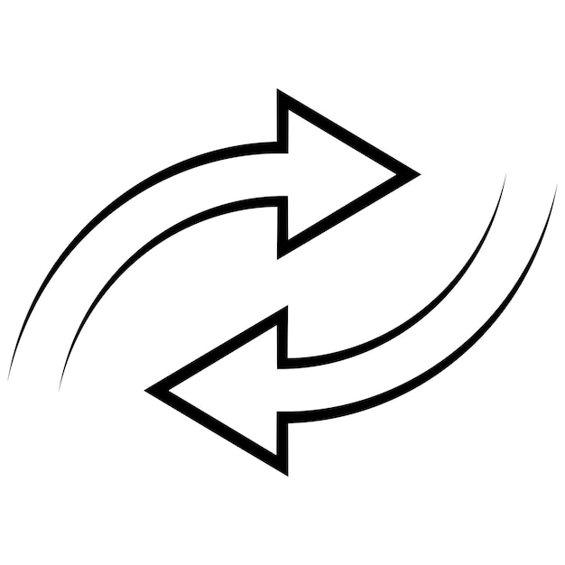 Icono intercambio cambio reemplazar interruptor retorno comercio inverso flecha trueque logo
