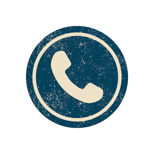 Vector icono de la interfaz de llamadas telefónicas