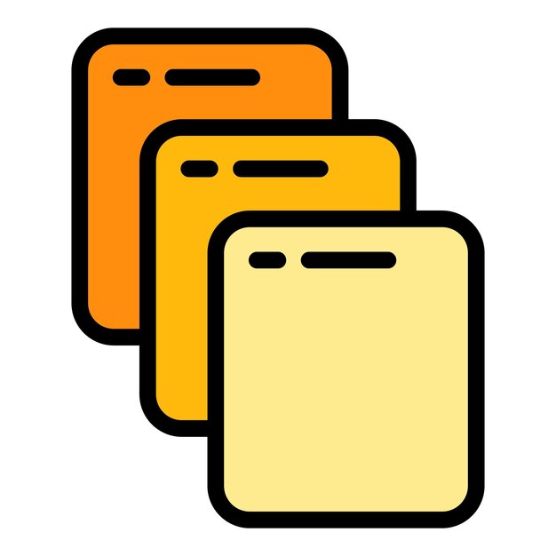 Icono de interfaz de modelo Contorno Icono vectorial de interfaz del modelo Color plano aislado