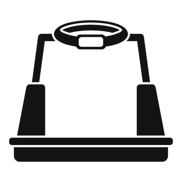 Icono de interfaz de plataforma vector simple Tecnología cibernética de juegos