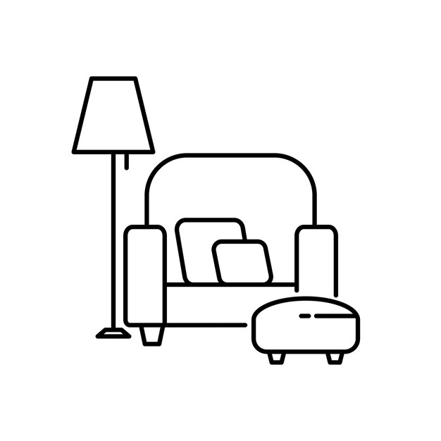 Icono del interior del hogar