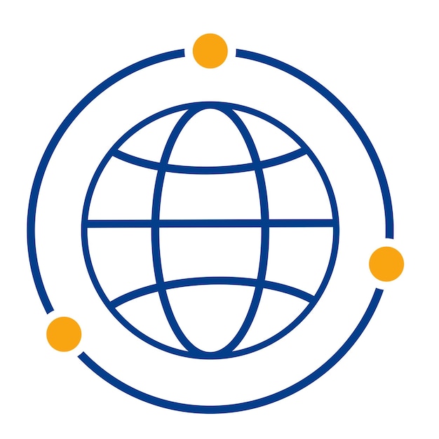 Icono de internet mundial