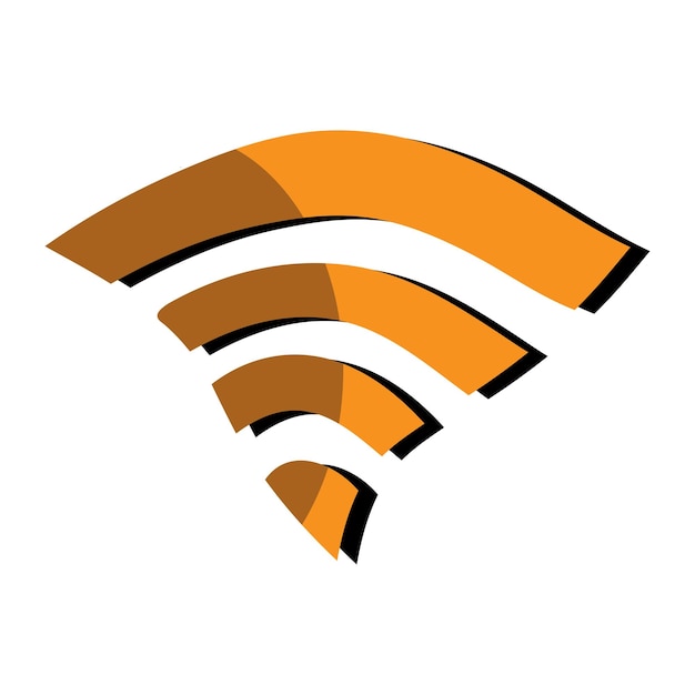 El icono de Internet Wi-Fi en estilo cómico El icono del router Wi-Fi de dibujos animados Red vectorial de dibujo animado inalámbrico