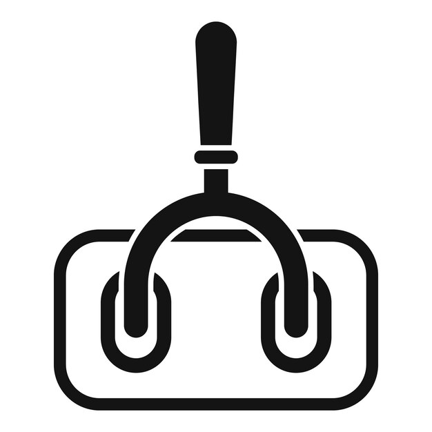 Icono de interruptor de inicio vector simple Panel de fusibles Energía de seguridad
