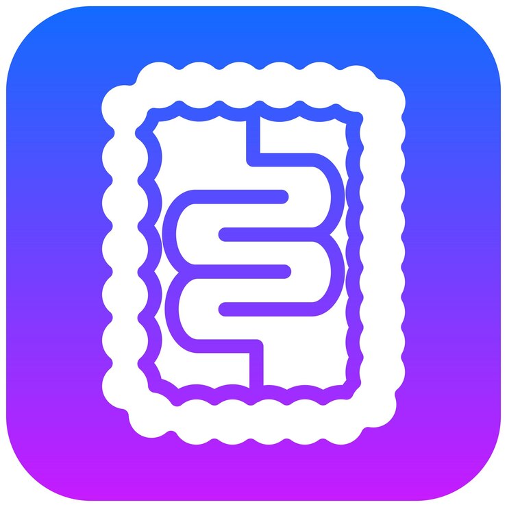 Vector icono del intestino grueso