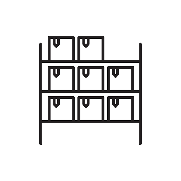 Ícono de inventario Colección de conjuntos de relleno plano