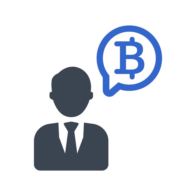El icono del inversor de Bitcoin