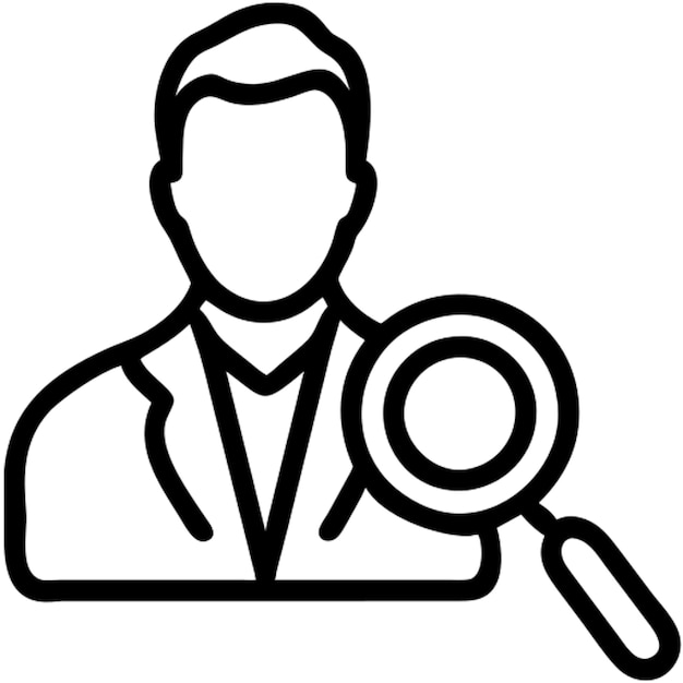 Vector icono de investigación y desarrollo icono de esquema