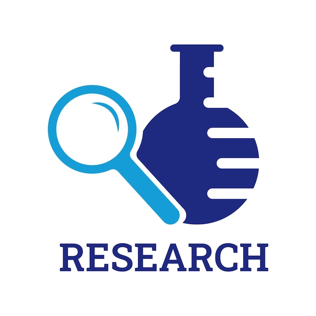 Icono de investigación de laboratorio vectorial