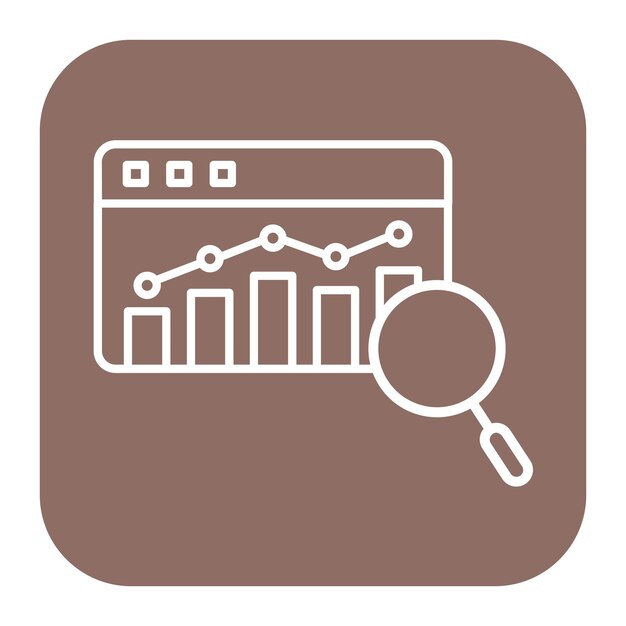 Icono de la investigación de marketing