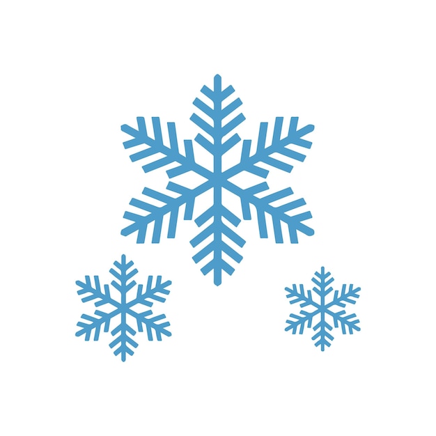 Icono de invierno Floco de nieve de invierno