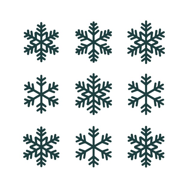 Icono de invierno Floco de nieve de invierno