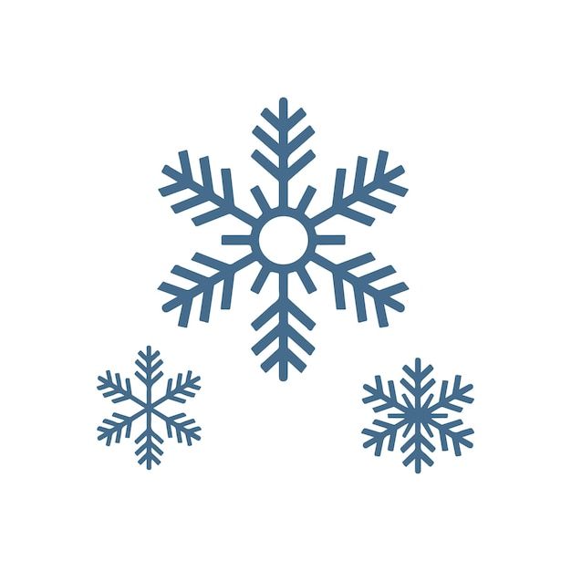 Icono de invierno Floco de nieve de invierno